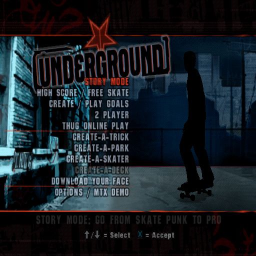 Tony Hawk Underground screenshot 2 for Playstation 2